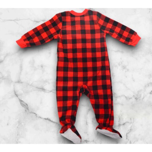 Carter's 12 Months Fleece Footed Pajamas 2pc Bundle Set - Cozy Sleepwear - Picture 3 of 7